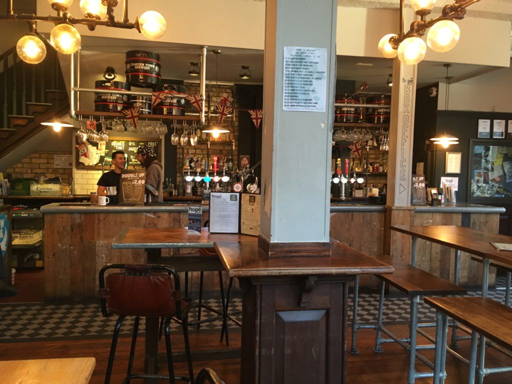 Hope and Anchor inside
